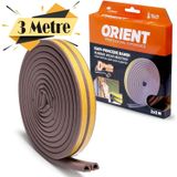 Orient Kahverengi Kapı Pencere Fitili Soğuk 2x3 m İzolasyon Bandı