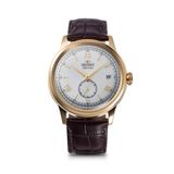 Orient Kurmalı Otomatik Deri Kahverengi Beyaz Kadran 38 mm Erkek Kol Saati