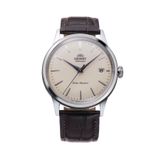 Orient Kurmalı Otomatik Deri Kahverengi Kristal Cam 38 mm Erkek Kol Saati