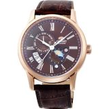 Orient RA-AK0009T30B Kurmalı Otomatik Sun&Moon Deri Kahverengi 43 mm Erkek Kol Saati