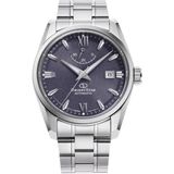 Orient Star RE-AU0112V00B Kurmalı Otomatik Çelik Gri Mor Kadran Safir Cam 10 Atm 39 mm Erkek Kol Saati - tek ebat