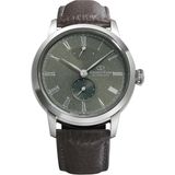 Orient Star RE-BS0001E00B Kurmalı Otomatik Deri Kahverengi Yeşil Kadran Safir Cam 39 mm Erkek Kol Saati - tek ebat