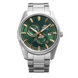Orient Sun&Moon Ra-Ak0314e30b Kurmalı Otomatik Çelik Gri Yeşil Kadran 42 Mm Erkek Kol Saati