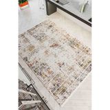 Oriente Home İskandinav Desen Krem Şönil Makine Halısı Kaymaz Taban Yıkanabilir Mutfak Halısı 7745