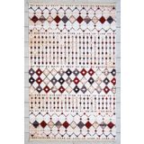 Oriente Home Iskandinav Desenli Bej Halı Yıkanabilir Şönil Makina Halısı Yolluk 7742