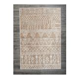 Oriente Home Iskandinav Desenli Kahve Beyaz Kadife Halı Yıkanabilir Kaymaz Taban Yolluk Koridor Halısı 7717