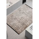 Oriente Home İskandinav Desenli Vizon Şönil Makine Halısı Kaymaz Taban Yıkanabilir Mutfak Halısı 7808