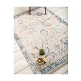 Oriente Home Klasik Halı Krem Yıkanabilir Dokuma Halısı Saçaklı Kaymaz Taban Şönil Salon Halısı 7429