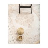 Oriente Home Klasik Halı Krem Yıkanabilir Şönil Dokuma Saçaklı Kaymaz Taban Salon Halısı 7454