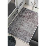 Oriente Home Modern Desenli Yıkanabilir Kaymaz Taban Şönil Halı Mavi Siyah Yolluk 8111