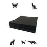 Origami Kağıdı, 100 Adet Siyah Renk Origami Set 100lü Paket