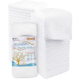 Orighty Mikrofiber Keseler Havlu Seti 50'li Paket, Yüksek Emici ve Yumuşak Hissedilen Yüz Bezleri, Banyo, Otel, Spa ve Spor Salonu için Çok Amaçlı Yıkama Bezleri, 30x30 cm
