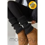 Original Premium Tozluk %100 Akrilik Triko Örgü Leg Warmer Ayak Isıtıcı Antasit - Standart - Antrasit