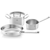 Original Profi Collection Metal Kapaklı 4 Parça Çelik Tencere Seti