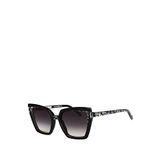 Original Vintage Sunglasses Felin Fl 01 White Tiger Beyaz Leopar Asetat Kadın Güneş Gözlüğü - Siyah