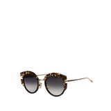 Original Vintage Sunglasses Felin Fm 01 Jaguar Metal Kadın Güneş Gözlüğü - Gri