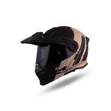 Origine Adventure Cyborg Mat Kum - Siyah Çene Açılır Cross Kask