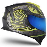 Origine Dinamo Fighter Mat Siyah-Antrasit-Sarı Kask - L