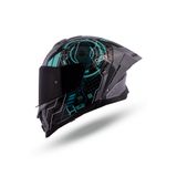 Origine Etna Cyberpunk Mavi-Gri Kask ( Güneş Vizörlü )