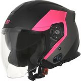 Origine Palio 2.0 Bt Bluetooth Açık Kask - Siyah - Pembe