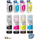 Orijinal 103 Mürekkep Seti Epson Ecotank L3150 Yazıcı Uyumlu Orjinal 4 Renk - Siyah - Kırmızı - Mavi - Sarı