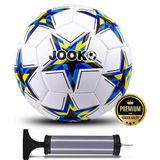Orijinal 430 gr Futbol Topu Pompa Hediyeli Sert Zemin Halı Saha Futbol Topu Hibrit No:5 Jm Serisi - Sarı - Mavi - Lacivert