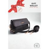Orijinal Armine Günlük Kullanıma Uygun Premium Kalite Kadın Omuz Çantası Siyah Kroko +1 347 - Black