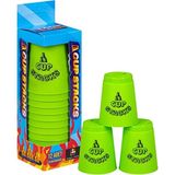 Orijinal Cup Stacks Bardak Oyunu - Speed Cup - Hızlı Bardaklar Oyunu - Hızlı Bardak Oyunu - Yeşil