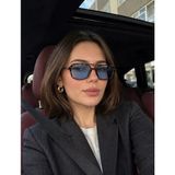 Orıjinal Darcy Mavi Cam Leopar Çerçeve Tasarım Unisex Güneş Gözlüğü