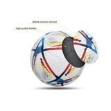 Orijinal Dünya Kupası Tasarım Futbol Topu, 5 Numara, Halı Saha Topu, + Pompa - White - Multi Colour