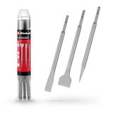 Orijinal Einhell 3-Parça SDS Plus Murç Seti (Sivri, 20 mm Düz ve 40 mm Spatula, Dayanıklı 40Cr Çelikten Üretilmiş) - 49247200