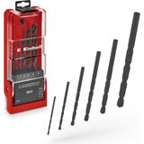 Orijinal Einhell 6 Parça Hss-R Metal Matkap Ucu Seti (Hss 4241 Çelik, Siyah Oksitli, 135° Uç Açısı, Haddelenmiş Tip N Helis, Yuvarlak Sap, Saklama Kutusu Dahil) - 49423006