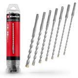 Orijinal Einhell 7 Parça SDS Plus Kırıcı Matkap Ucu Seti, 210 mm (4 Ağızlı Karbür Plakalı, Merkezleme Uçlu, 40Cr Takım Çeliğinden Üretilmiştir; Tadilat ve Beton Bağlantı İşleri İçin) - 49265515
