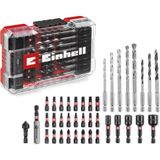 Orijinal Einhell M-Case 39-Parça Darbeye Dayanıklı Set (25 mm Uçlar, Metal Matkap, Ahşap, Taş, 60 mm Tutucu, Lokma Anahtar, Havşa Ucu, Saklama Kutusu