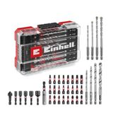 Orijinal Einhell M-CASE 39-Parça Darbeye Dayanıklı Uç Seti (25 mm Uçlar, Metal Matkap Uçları, Çok Amaçlı Matkap Uçları, 60 mm Uç Tutucu, Lokma Anahtar, Havşa Ucu, Saklama Kutusu Dahil) - 49108763