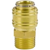 Orijinal Einhell Nipel R1/2" (kompresör aksesuarı, sağlam pirinçten yapılmış, pnömatik hortumlar için) - 4139209