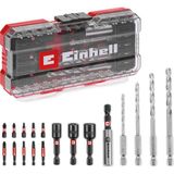 Orijinal Einhell S-CASE 18 parça Vidalama Ucu Seti (25 mm bitler, 50 mm bitler, 60 mm bit tutucu, lokma adaptörü, metal delme ucu ve saklama kutusu dahil) - 49108709