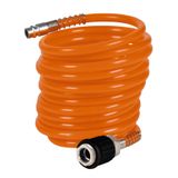 Orijinal Einhell Spiral Hortum 6 mm, 4 m (Kompresör Aksesuarı, 4 metre uzunluk, 6 mm iç çap, PU malzeme, maks. çalışma basıncı 10 bar, hızlı bağlantı ve fiş dahil) - 4139410
