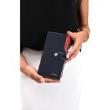 Orijinal Just Polo Bozuk Para Fermuarlı Dikey Çok Bölmeli Kadın Cüzdanı El Pörtföyü 19*10 cm - Laci - Beyaz - Kırmızı