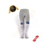 Orijinal Lisanslı Stitch Desenli Gri Külotlu Çorap-dl15610709-stklt