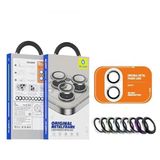 Orijinal Metal Çerçeveli iPhone 17 Uyumlu Kamera Lens Koruyucu, Yansıma Önleyici, Siyah