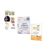 Orijinal Mikro Ayt Fizik Çöz Kazan Kimya Ve Biyotik Biyoloji Deneme Seti 3 Kitap