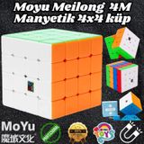 Orijinal MoYu Meilong 4x4 Manyetik Küp 4M - Moyu Speed Cube - Moyu 4x4 Zeka Küpü - Zeka Küpü - Magne