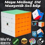 Orijinal MoYu Meilong 5x5 Manyetik Küp 5M - Moyu Speed Cube - Moyu 5x5 Zeka Küpü - Zeka Küpü - Magne