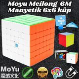 Orijinal Moyu Meilong 6X6 Manyetik Küp 6M - Moyu Speed Cube - Moyu 6X6 Zeka Küpü - Zeka Küpü - Magnetic Cube