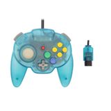 Orijinal Nintendo 64 N64 Konsol için Intec Gaming Warrior 64 Kablolu Kumanda (Mavi)