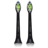Orijinal Philips Sonicare DiamondClean Yedek Fırça Başlıkları, Siyah, 2 Paket, HX6062 / 94
