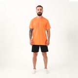 Orijinal Seri Erkek T-shirt%100 Pamuk Erkek Tişört Normal Kesim, Kısa Kollu, Nefes Alabilir L Turuncu