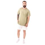 Orijinal Seri Erkek T-shirt%100 Pamuk Erkek Tişört Normal Kesim, Kısa Kollu, Nefes Alabilir XXL Haki