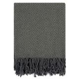 Orimare%100 Pamuk Ön Yıkamalı 178x90 cm Unisex Pestemal Havlu Banyo ve Plaj için (Noyan Füme)